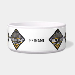 Aangepaste naam Philadelphia Pennsylvania Voerbakje