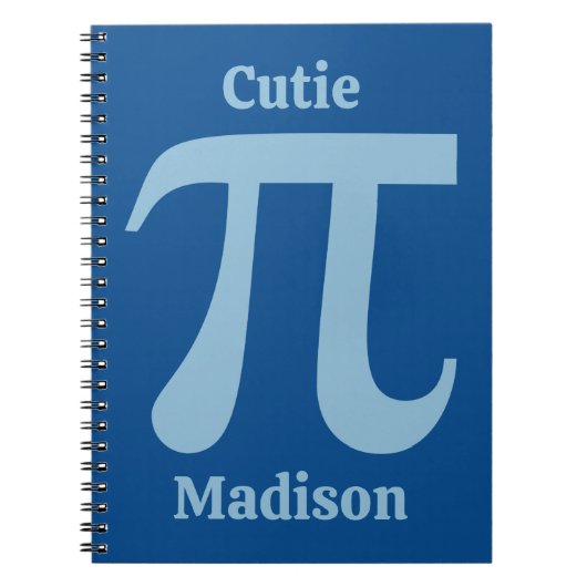 Aangepaste naam Pi/Cutie Pi Notitieboek (Voorkant)
