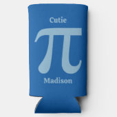 Aangepaste naam Pi/Cutie Pi Seltzer Blikjeskoeler (Achterkant)