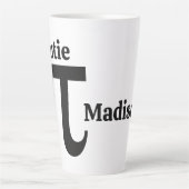 Aangepaste naam pi/Cutie Pie Latte Mok (Voorkant)