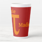 Aangepaste naam pi/Cutie Pie Latte Mok (Voorkant)