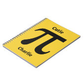 Aangepaste naam pi/Cutie Pie Notitieboek (Linkerzijde)