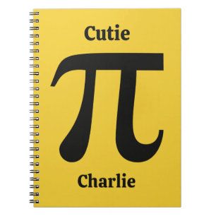 Aangepaste naam pi/Cutie Pie Notitieboek