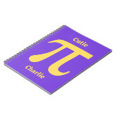 Aangepaste naam pi/Cutie Pie Notitieboek (Linkerzijde)