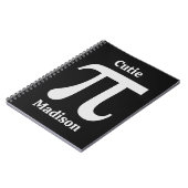 Aangepaste naam pi/Cutie Pie Notitieboek (Linkerzijde)