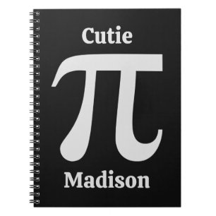 Aangepaste naam pi/Cutie Pie Notitieboek