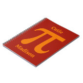 Aangepaste naam pi/Cutie Pie Notitieboek (Linkerzijde)