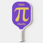 Aangepaste naam pi/Cutie Pie Pickleball Paddle (Achterkant)