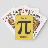 Aangepaste naam pi/Cutie Pie Pokerkaarten (Achterkant)