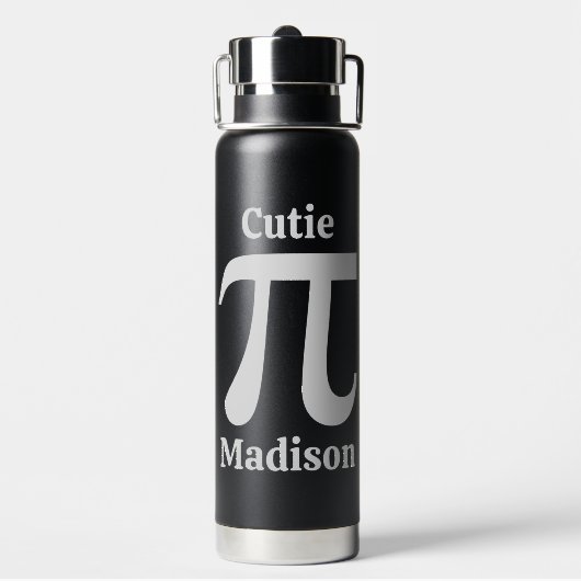 Aangepaste naam pi/Cutie Pie Waterfles (Achterkant)