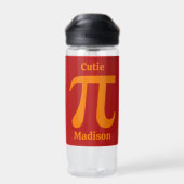 Aangepaste naam pi/Cutie Pie Waterfles (Achterkant)