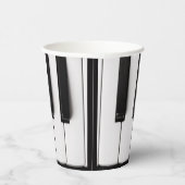 Aangepaste naam piano Keys Papieren Bekers (Rechts)