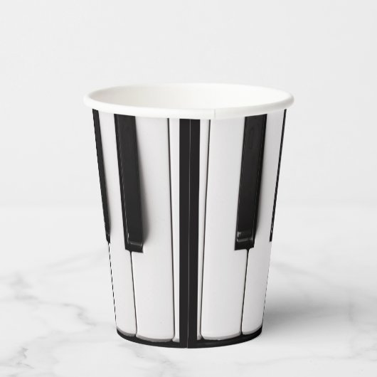 Aangepaste naam piano Keys Papieren Bekers (Rechts)