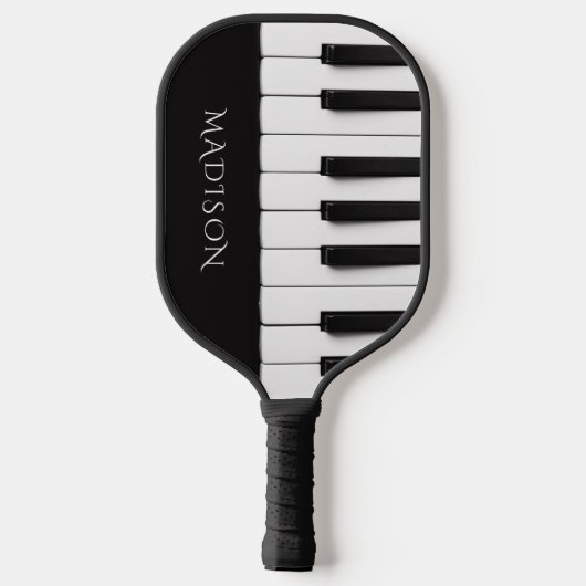 Aangepaste naam piano Keys Pickleball Paddle (Achterkant)