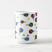 Aangepaste naam Pickleball Sport Team Kleurrijk Koffiemok (Center)