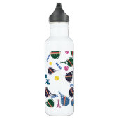 Aangepaste naam Pickleball Sport Team Kleurrijk Waterfles (Rechts)