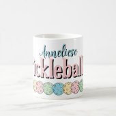 Aangepaste Naam "Pickleballer" Pickleball pastel s Koffiemok (Center)
