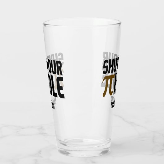 Aangepaste naam "Pie Hole" Glas (Links)