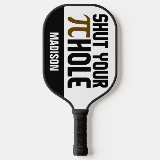 Aangepaste naam "Pie Hole" Pickleball Paddle (Voorkant)
