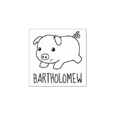 Aangepaste naam piglet pig uitvoeren rubberstempel (Afrduk)
