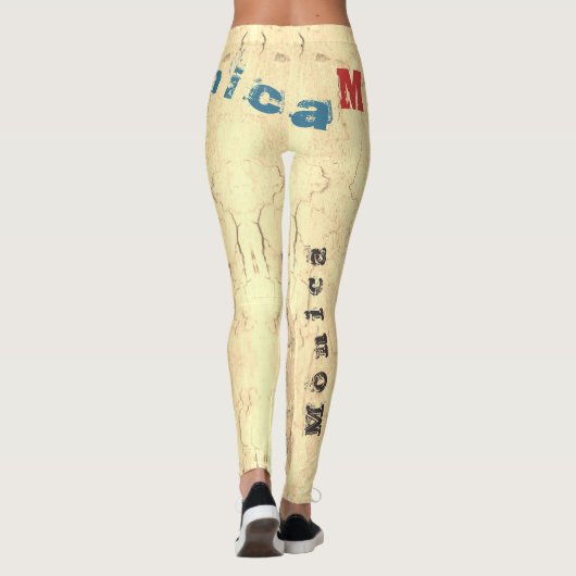 Aangepaste naam Pilates Leggings (Achterkant)