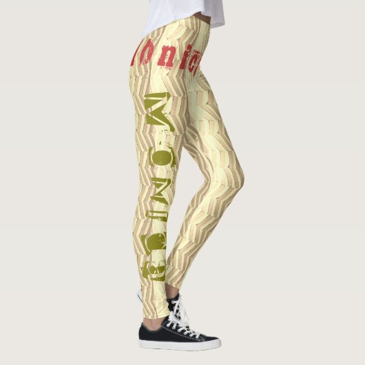 Aangepaste naam Pilates Leggings (Rechts)