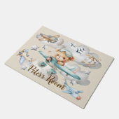 Aangepaste naam Pilot Teddy Bear Deurmat (Schuin)