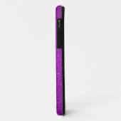 Aangepaste naam pinguïn paarse glitter Case-Mate iPhone case (Achterkant/links)