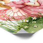 Aangepaste naam Pink Fairy Mushrooms Poster (Hoek)