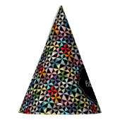 Aangepaste naam Pinrad Pattern Black Feesthoedjes (Links)