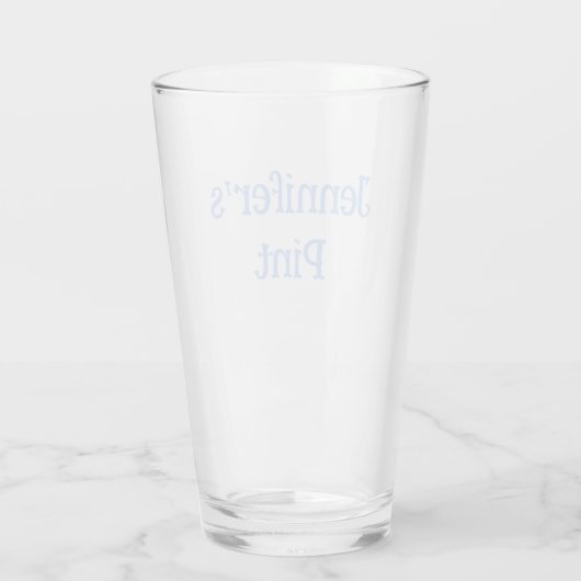Aangepaste naam Pint Glass – gepersonaliseerd bier Glas (Achterkant)