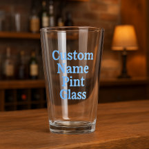 Aangepaste naam Pint Glass – gepersonaliseerd bier