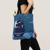 Aangepaste naam Pirate Ship bags Tote Bag (Dichtbij)