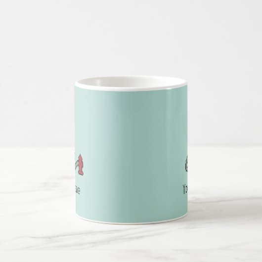 Aangepaste naam Pixel Fireman Koffiemok (Center)