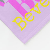 Aangepaste naam pixel gaming roze paarse geel meis fleece deken (Hoek)
