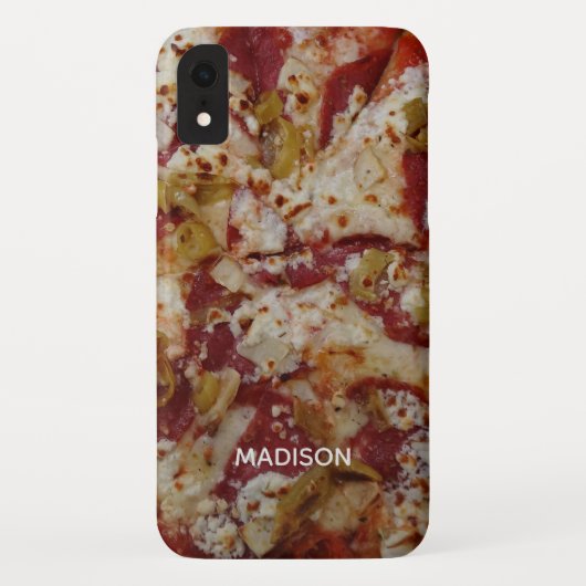 Aangepaste naam Pizza Rustica-telefoongevallen Case-Mate iPhone Case (Achterkant)