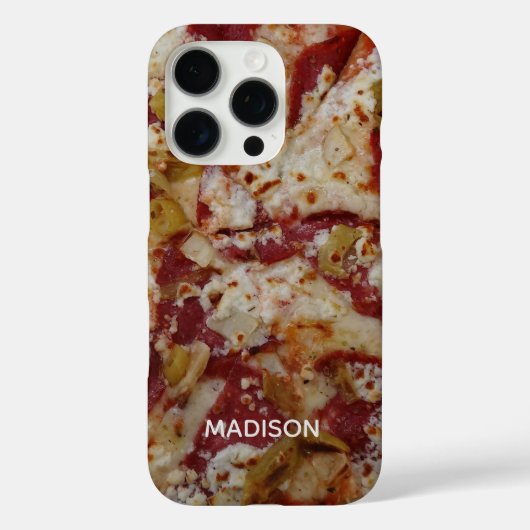 Aangepaste naam Pizza Rustica telefoonhoesjes Case-Mate iPhone Case (Achterkant)