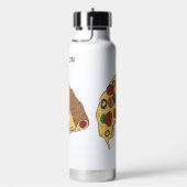 Aangepaste naam Pizza Segmenten Waterfles (Rechts)