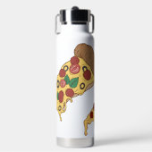 Aangepaste naam Pizza Segmenten Waterfles (Voorkant)