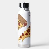 Aangepaste naam Pizza Segmenten Waterfles (Links)