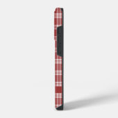 Aangepaste naam Plaid / Schotse ruitpatroon iPhone Hoesje (Linkerkant)