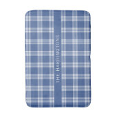 Aangepaste naam Plaid / Tartan Patroon Badmat (Voorkant Verticaal)