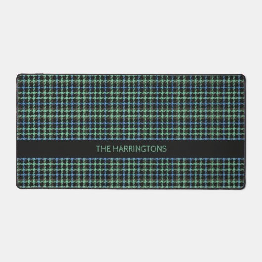 Aangepaste naam Plaid / Tartan Patroon Bureaumat (Voorkant)