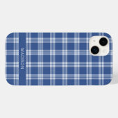 Aangepaste naam Plaid / Tartan Patroon Case-Mate iPhone Case (Achterkant (horizontaal))