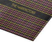 Aangepaste naam Plaid / Tartan Patroon Snijplank (Hoek)