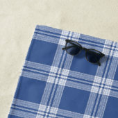 Aangepaste naam Plaid / Tartan Patroon Strandlaken (In situ)