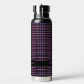 Aangepaste naam Plaid / Tartan Patroon Waterfles (Links)