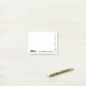 Aangepaste naam plakbord post-it® notes (Op bureau)