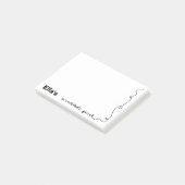 Aangepaste naam plakbord post-it® notes (Schuin)