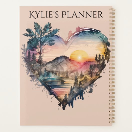 Aangepaste naam Planner, Gepersonaliseerd Planner (Achterkant)
